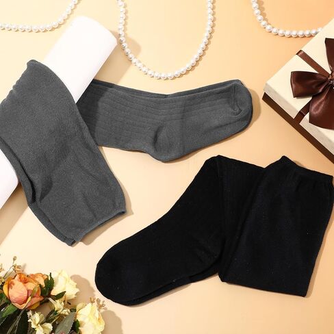 Tivi Tovo 2 Pairs Over Knee High Boot Socks Cotton Extra Long Slouch Over Knee High Socks Long Boot Stocking for Women in Saudi Arabia