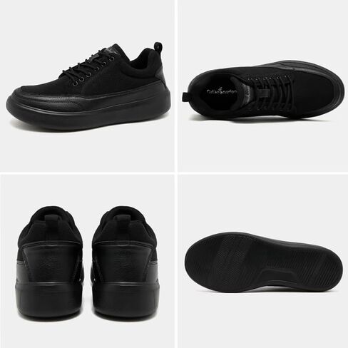 Men's Orthopedic Fashion Sneakers for Plantar Fasciitis: Casual Supportive Cushioned Walking Shoes for Flat Feet and High Arch, Comfortable Arch Support Shoes for Foot and Heel Pain Relief in Kuwait