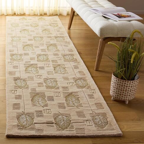 سجادة عداء من مجموعة SAFAVIEH Berkeley - 2'6" x 10'، متنوعة، صوف مصنوع يدويًا، مثالية للمناطق ذات حركة المرور العالية في غرفة المعيشة وغرفة النوم (BK46A) in Saudi Arabia