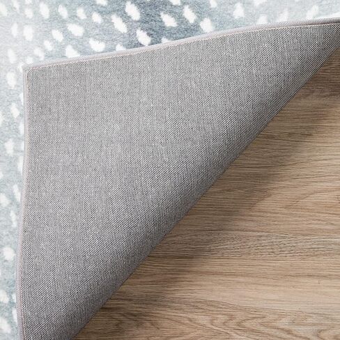 Addison Rugs Safari ASF33 رمادي قابل للغسل 2'3" x 7'6" سجادة للمدخل الداخلي والخارجي، سجادة منطقة المطبخ مقاومة للبقع وقابلة للغسل للحمام والدخول والفناء والغسيل وغرفة النوم in Saudi Arabia