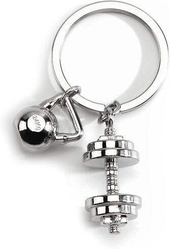 MUCOOS Dumbbell Keychain,Gym Keychain for Women Men Boyfriend,Exercise Workout Gift for Birthday Christmas Club Celebration in Saudi Arabia