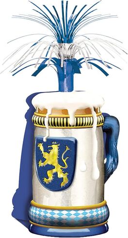Beistle, Multicolor, 15" Oktoberfest Centerpiece Party Accessory (1 count) (1/Pkg) in Saudi Arabia