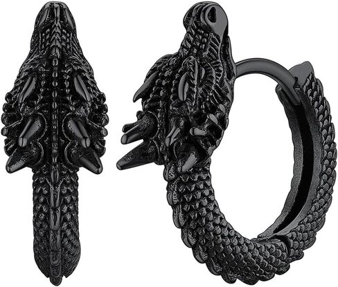 Personality Dragon Hoop Earrings for Women in Saudi Arabia