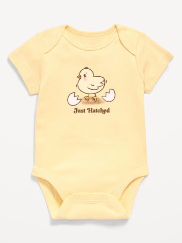 Old Navy Short-Sleeve Graphic Bodysuit for Baby - Egg Break in Saudi Arabia