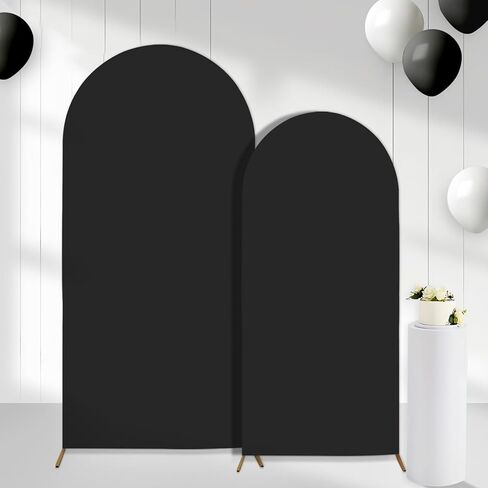 2PCS Arch Backdrop Covers Red Blue (7.2ft+6ft) , Spandex Fitted Arch Stand Covers Background for Wedding Baby Shower Birthday Bridal Shower Party Decorations(Only Covers) in Kuwait