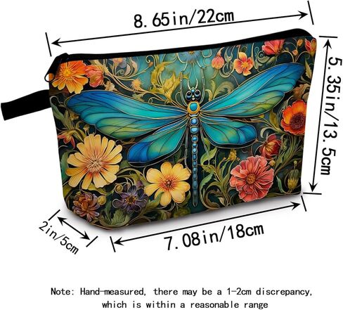 حقيبة مكياج للنساء من MoCaliduccious Dragonfly Print حقيبة مستحضرات تجميل محمولة للاستخدام الخارجي ومنظم للسفر in Kuwait