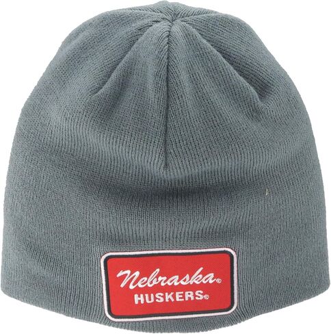 ZHATS Standard NCAA Officially Licensed Beanie Edge Patch Brick Gray, Grey, One Size in Kuwait