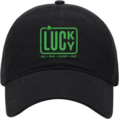 L8502-LXYB Men's Baseball Caps Lucky Every Day Printed Washed Cotton Dad Hat Baseball Caps in Saudi Arabia