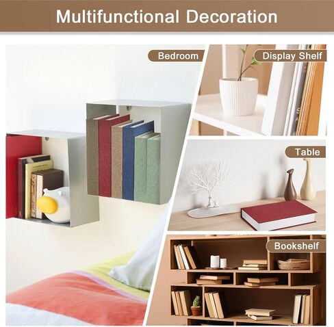 uxcell Decorative Books, 10.6 x 6.7 Linen Fake Books for Decoration Faux Decor Book for Modern Aesthetic Home Office Coffee Table Shelf Desktop Display, Beige in Saudi Arabia