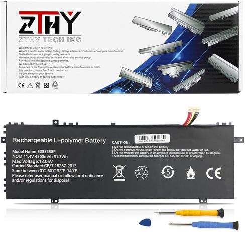 ZTHY H-4886280P 4886280P Laptop Battery Replacement for Gateway GWTN156-11BK GWTN156 Series Notebook U3576127PV-2S1P U3576127PV U3576127 5080270P 7.6V 38Wh 5000mAh in Saudi Arabia