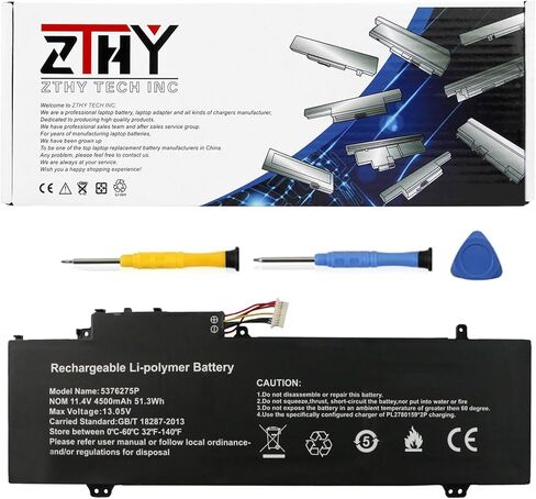 ZTHY H-4886280P 4886280P Laptop Battery Replacement for Gateway GWTN156-11BK GWTN156 Series Notebook U3576127PV-2S1P U3576127PV U3576127 5080270P 7.6V 38Wh 5000mAh in Saudi Arabia