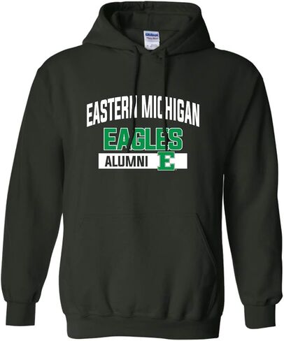 كريت ماي تي | سويت شيرت بغطاء للرأس من Eastern Michigan Eagles Alumni بلونين | in Saudi Arabia