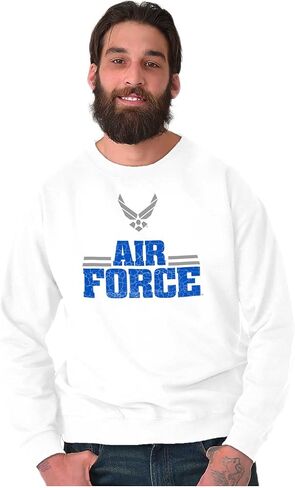 سويت شيرت بشعار أجنحة القوات الجوية الأمريكية الرسمي من Brisco Brands US Air Force للرجال والنساء in Kuwait