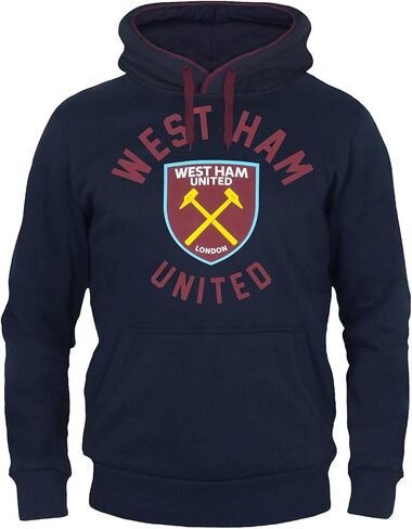 West Ham United FC Official Soccer Gift Mens Fleece Graphic Hoody in Saudi Arabia
