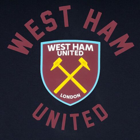 West Ham United FC Official Soccer Gift Mens Fleece Graphic Hoody in Saudi Arabia