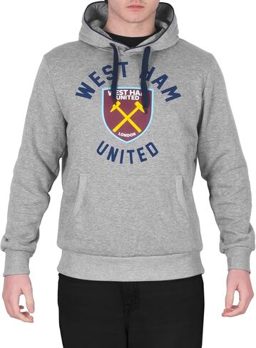 West Ham United FC Official Soccer Gift Mens Fleece Graphic Hoody in Saudi Arabia