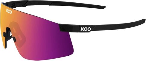 نظارات KOO Nova الشمسية خفيفة الوزن، حماية 100% من الأشعة فوق البنفسجية للجري والمشي لمسافات طويلة - أسود غير لامع فوشيا in Saudi Arabia