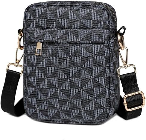 Men's Shoulder Bag Windmill Pattern Sling Bags Water-Resistant Wallet Phone Key Organizer with Adjustable Strap in Saudi Arabia
