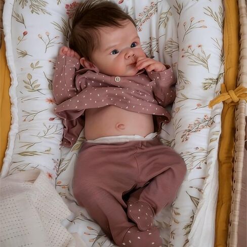 Anano Lifelike Reborn Baby Dolls Silicone Full Body 20Inch Realistic Newborn Baby Dolls That Look Real Life Like Baby Doll Alive Anatomically Correct Baby Doll Girl All Vinyl in Saudi Arabia