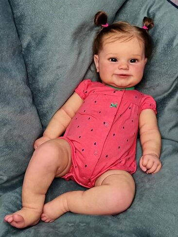 Anano Lifelike Reborn Baby Dolls Silicone Full Body 20Inch Realistic Newborn Baby Dolls That Look Real Life Like Baby Doll Alive Anatomically Correct Baby Doll Girl All Vinyl in Saudi Arabia