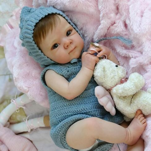 Anano Lifelike Reborn Baby Dolls Silicone Full Body 20Inch Realistic Newborn Baby Dolls That Look Real Life Like Baby Doll Alive Anatomically Correct Baby Doll Girl All Vinyl in Saudi Arabia