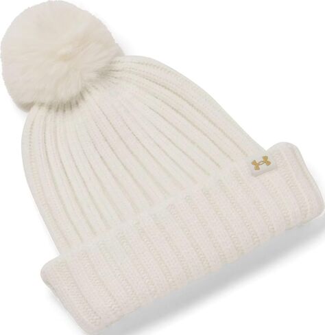Under Armour 1386637-114-OSFM W Halftime Pom Beanie White Quartz OSFM in Saudi Arabia
