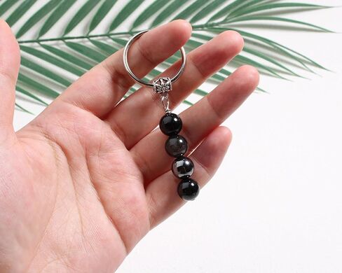 QqzsJewls Natural Crystals Keychain for Women Men, Evil Eye Protection Negative Blocker Anxiety Relief Gifts for Her Him in Saudi Arabia