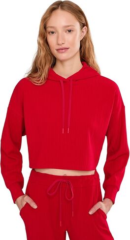 Beyond Yoga Women's Breathe Easy Ribbed Cropped Hoodie in Saudi Arabia