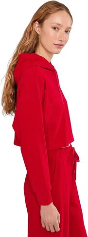 Beyond Yoga Women's Breathe Easy Ribbed Cropped Hoodie in Saudi Arabia