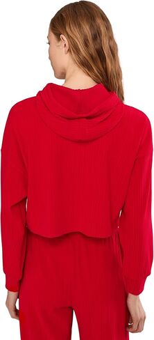 Beyond Yoga Women's Breathe Easy Ribbed Cropped Hoodie in Saudi Arabia