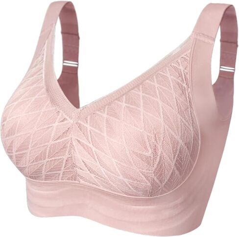 Wireless Support Bra Full Coverage Padded Push Up No Underwire Comfortable Seamless Bra for Women in Saudi Arabia