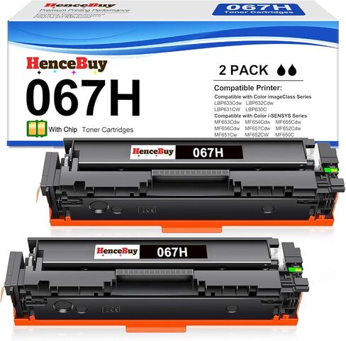 استبدال خرطوشة الحبر المتوافقة مع Canon 067 067H خرطوشة الحبر CRG-067H CRG067 عائد مرتفع لـ Canon ImageClass MF656CDW LBP632CDW MF653CDW MF654CDW (Black Cyan Magenta Yellow) in Kuwait