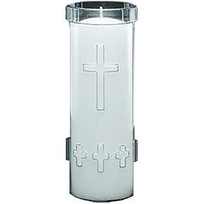 Cathedral 7 Day Sanctuary Candle in Unbreakable Plastic Candle Divine Presence - 24 Pieces in Saudi Arabia