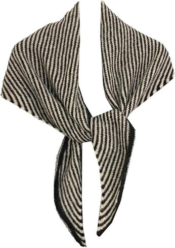 Caistre Winter Knitted Stripe Scarf for Women Fashion Shoulder Wrap Soft Cashmere Feel Scarfs Lightweight Neck Warmer in Saudi Arabia