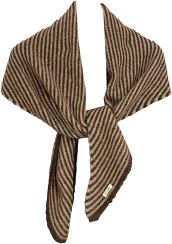 Caistre Winter Knitted Stripe Scarf for Women Fashion Shoulder Wrap Soft Cashmere Feel Scarfs Lightweight Neck Warmer in Saudi Arabia