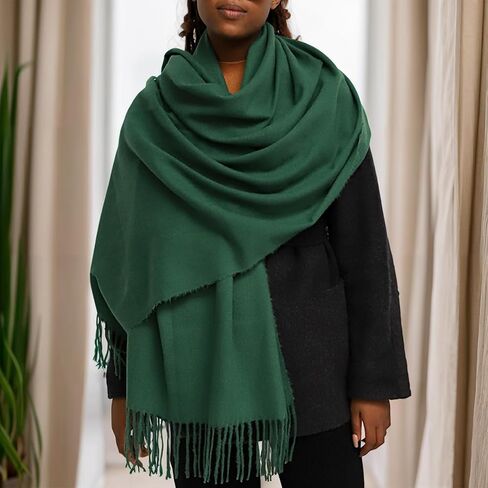 Womens Soft Pashmina Shawls and Wraps Winter Warm Large Scarf Long Lightweight Scarves for Bridesmaid Wedding Evening Dress in Saudi Arabia