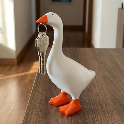 PetiKnot Desk Goose,7 inches Desktop Goose Statue, Mini Desk Trinkets Figurines Home Office Decor,Gift for Women in Saudi Arabia