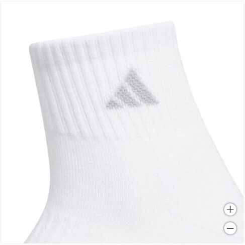 adidas Ladies' Women's Quarter Sock Performance Aeroready Sport, 6-pair, White Shoe Size 5-10 in Saudi Arabia