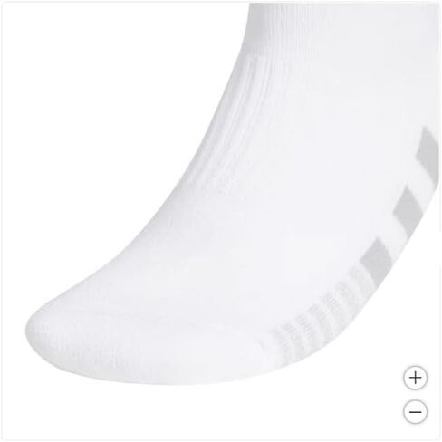 adidas Ladies' Women's Quarter Sock Performance Aeroready Sport, 6-pair, White Shoe Size 5-10 in Saudi Arabia