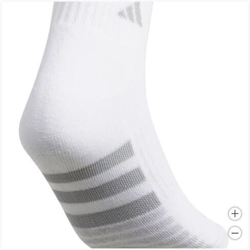 adidas Ladies' Women's Quarter Sock Performance Aeroready Sport, 6-pair, White Shoe Size 5-10 in Saudi Arabia