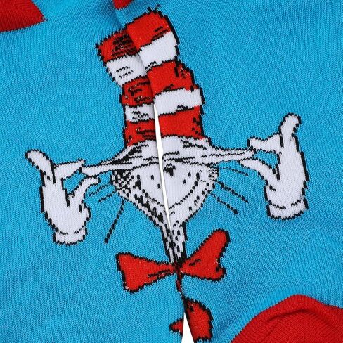 جوارب للكاحل للنساء من Bioworld The Cat In The Hat Character مكونة من 5 قطع in Saudi Arabia