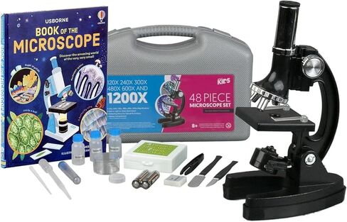 AmScope T390B-3M Digital Professional Compound Trinocular Microscope, 40X-2000X Magnification, WF10x and WF20x Eyepieces, Brightfield, Halogen Illumination, Abbe Condenser, Double-Layer Mechanical Stage, 110V-220V Auto-Switching, Includes 3MP Camera with  in Saudi Arabia