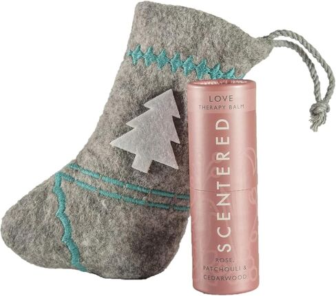 Scentered Aromatherapy Love Balm Christmas Stocking Gift for Emotional Wellbeing - Essential Oils Roll On with Rose & Ylang Ylang - Self-Care Stocking Stuffers for Women in Saudi Arabia