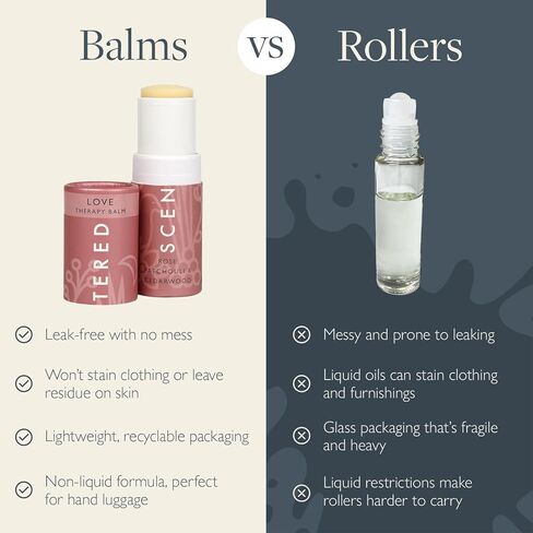 Scentered Aromatherapy Love Balm Christmas Stocking Gift for Emotional Wellbeing - Essential Oils Roll On with Rose & Ylang Ylang - Self-Care Stocking Stuffers for Women in Saudi Arabia