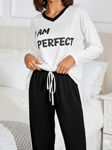 Womens Cozy Lounge wear Set – Soft Two Piece Pajama Set Sleepwear Outfit for Womens Pijamas in Saudi Arabia