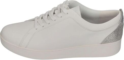 Fitflop Women's Rally Crystal-Backtab Leather Sneaker Sneaker in Kuwait