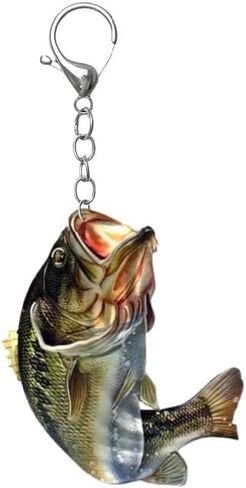 KIFEDSLJ Fishing Keychain Funny Creative Cool Fishing Key Ring for Fishing Lovers Fisherman Jewelry in Saudi Arabia