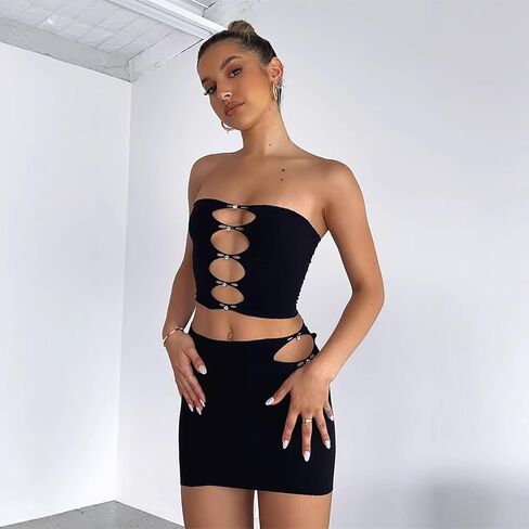حمالة صدر نسائية مثيرة مجوفة من HiSexy بدون حمالات بدون أسلاك بدون خياطة بدون خياطة من حجر الراين in Kuwait