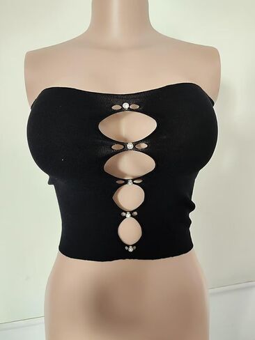 حمالة صدر نسائية مثيرة مجوفة من HiSexy بدون حمالات بدون أسلاك بدون خياطة بدون خياطة من حجر الراين in Kuwait