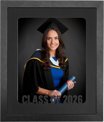 GMFrames Graduation Picture Frame Class of 2026 & 2025 Photo Frame with Mat for 8x10 Pictures Graduation Party Gift and Keepsake Black in Saudi Arabia